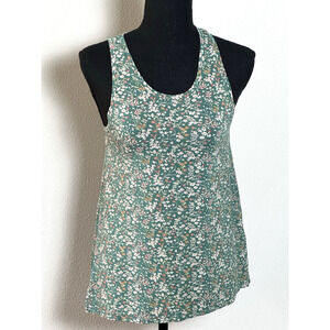 American‎ Eagle Soft & Sexy Women’s Green Floral Tank Top XS Y2K Top